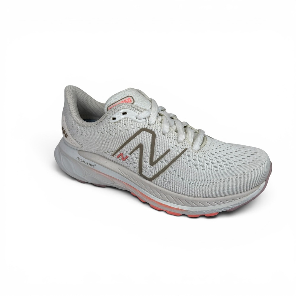 New Balance‎ Fresh Foam X 860v13 Running Shoes Womens 7.5 Wide White Beige Gold